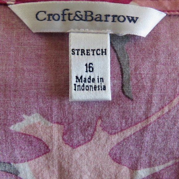 Croft & Barrow Sleeveless Dress | Pink Floral - Picture 9 of 11